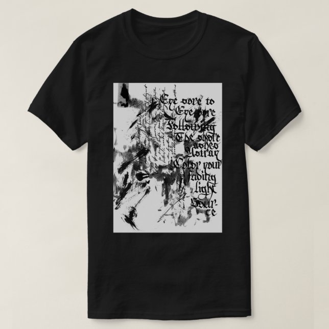 Black Cottons T-Shirt (Design Front)