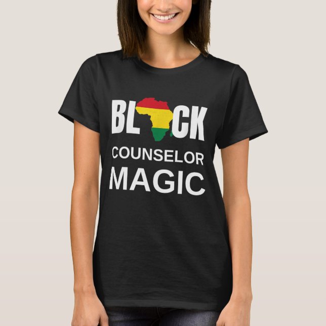 Black Counsellor Magic Black History Month Counsel T-Shirt (Front)