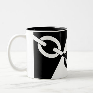 Black Country flag Two-Tone Coffee Mug