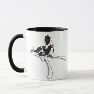 Black Cow Greyhound Mug