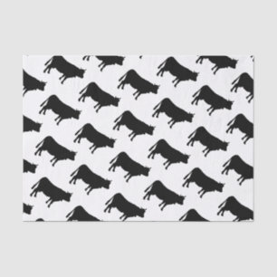 Black Cow Print Tissue Paper