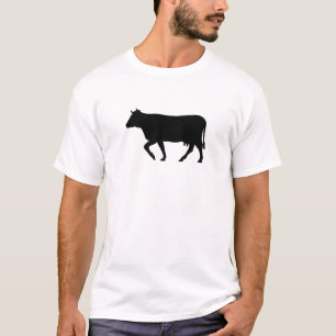 Black Cow Silhouette T-Shirt