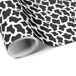 Black Cow Wrapping Paper