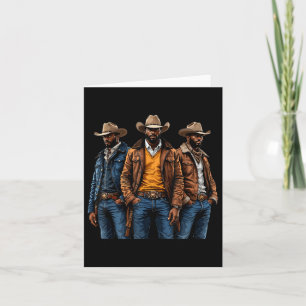 Black Cowboy African American Western Rodeo Melani Card
