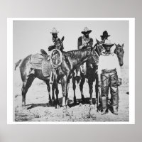 Black Cowboys at Bonham, Texas, c.1890 (b/w photo)