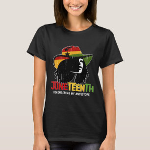 Black Cowgirl 1865 Ancestor Black Freedom Day T-Shirt