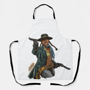 Black Cowgirl Apron