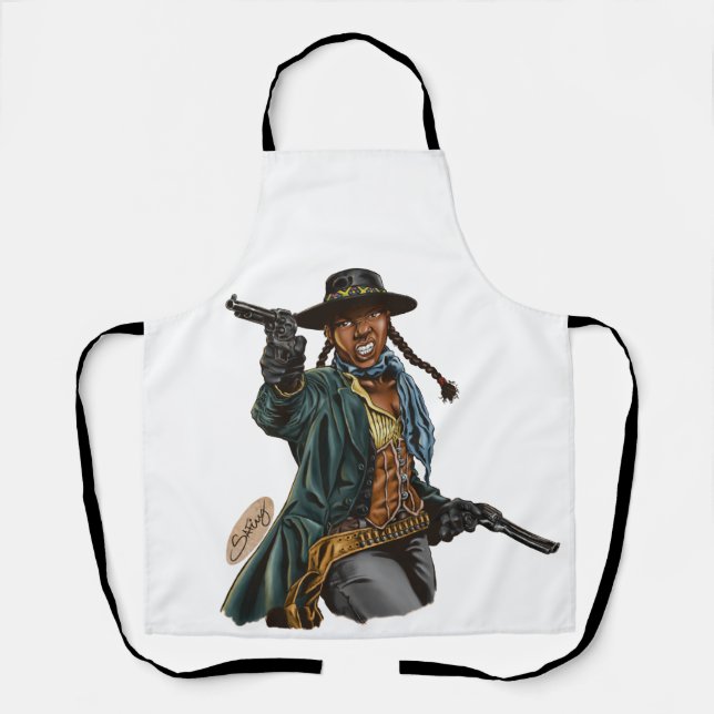 Black Cowgirl Apron (Front)