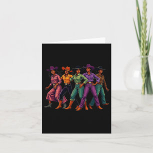 Black Cowgirl Western Rodeo Melanin Black History  Card