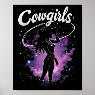 Black Cowgirl Western Rodeo Melanin Black History Poster