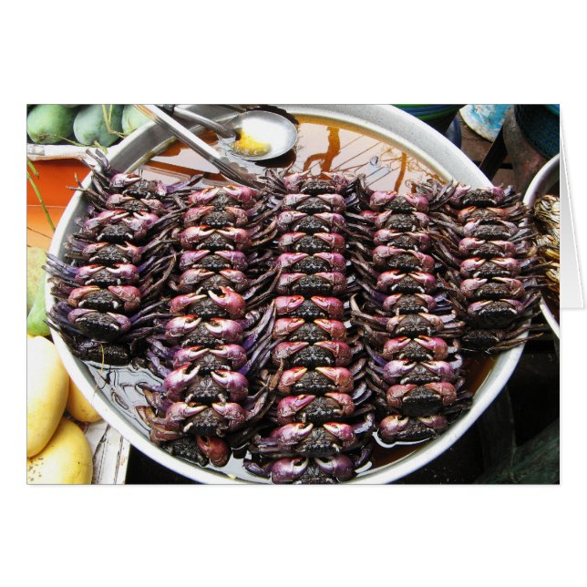 Black Crabs [Po Na] ... Thai Street Food Card (Front Horizontal)