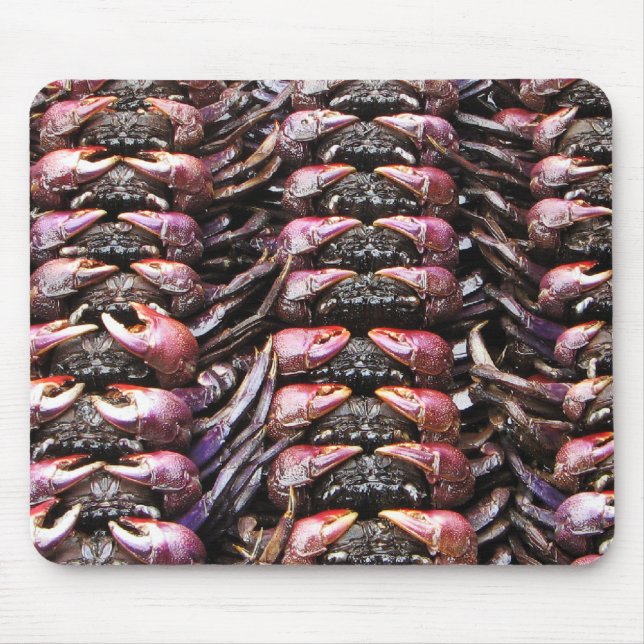 Black Crabs [Po Na] ... Thai Street Food Mouse Mat (Front)