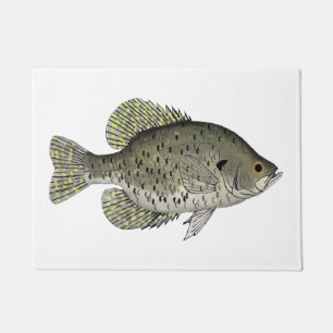 Black Crappie Poster Doormat