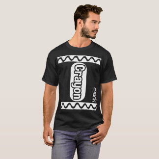 Black Crayon Halloween Costume T-Shirt