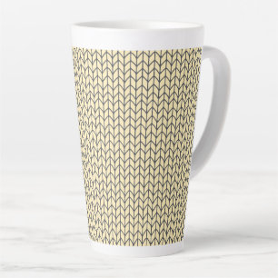 BLACK CREAM KNIT Tall Latte Mug