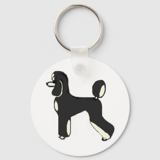 Black & Cream Phantom Key Ring (Front)