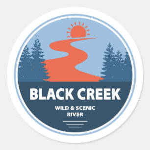 Black Creek Wild And Scenic River Mississippi Classic Round Sticker
