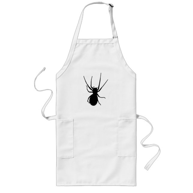 Black Creepy Spider Apron (Front)
