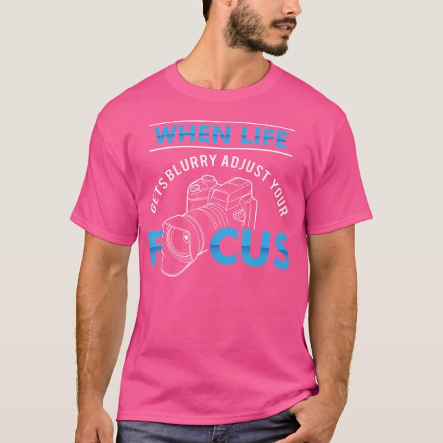 Black Crew Neck Modern Casual Photography T-Shirt (Front)
