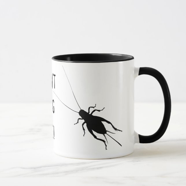 Black Cricket Mug (Right)