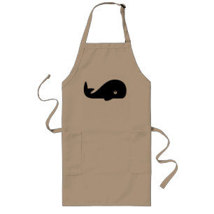 Black Crispy Whale in Beige Apron