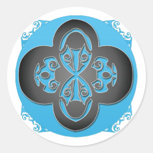 black cross Sticker - Customised