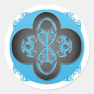 black cross Sticker - Customised