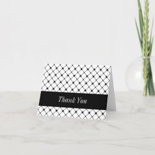 Black Crosses Custom Thank You Card