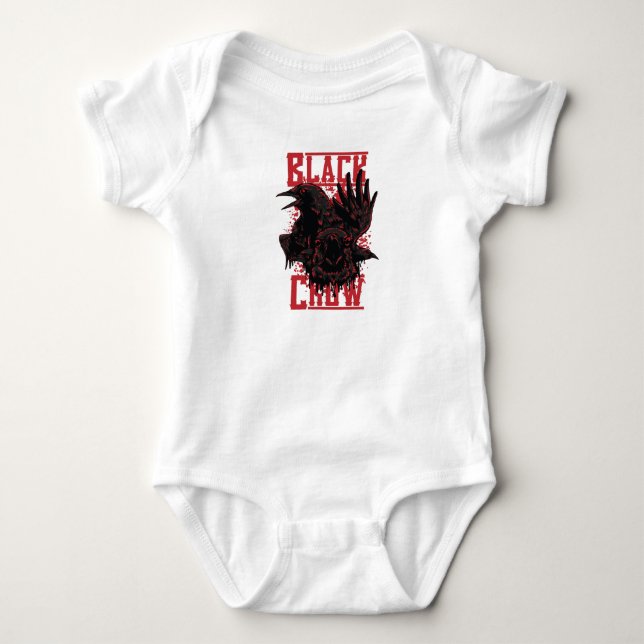 Black Crow Baby Bodysuit (Front)