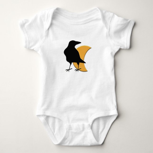 Black Crow Baby Bodysuit (Front)