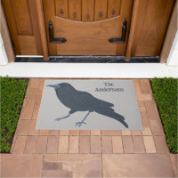 Black Crow Bird Illustration Personalised