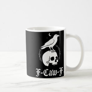 Black Crow Black Raven Bird Gothic Art Humour Meme Coffee Mug