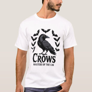 Black Crow F, Caw F, Funny Bird Dance Cool Present T-Shirt