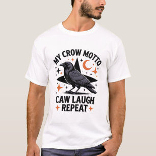 Black Crow F Caw F,Funny Bird Sarcastic T-Shirt