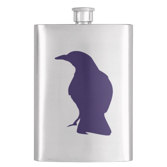 Black Crow Flask (Front)