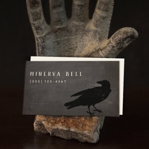 Black Crow Halloween Calling Card