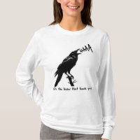 Black Crow Illustration - Gothic Style Art Design