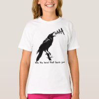 Black Crow Illustration - Gothic Style Art Design