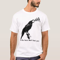 Black Crow Illustration - Gothic Style Art Design
