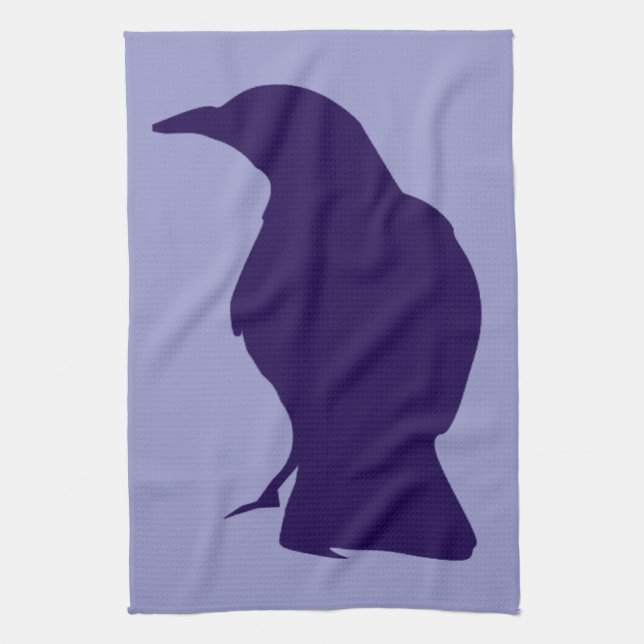 Black Crow Kitchen Towel (Vertical)