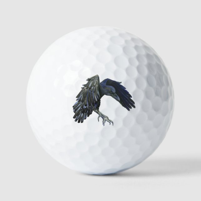 Black Crow Master of Time Illustration Golf Balls (Front)