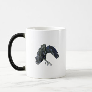 Black Crow Master of Time Illustration Magic Mug