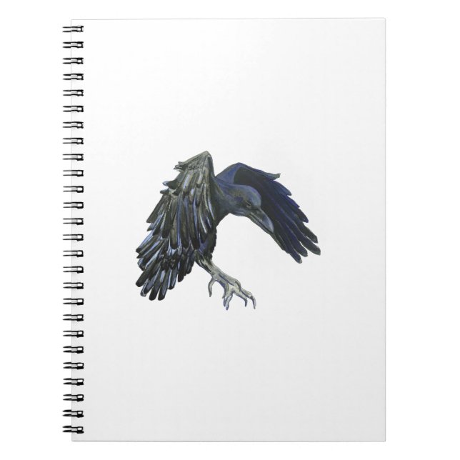 Black Crow Master of Time Illustration   Notebook (Front)