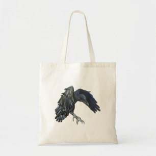Black Crow Master of Time Illustration Tote Bag