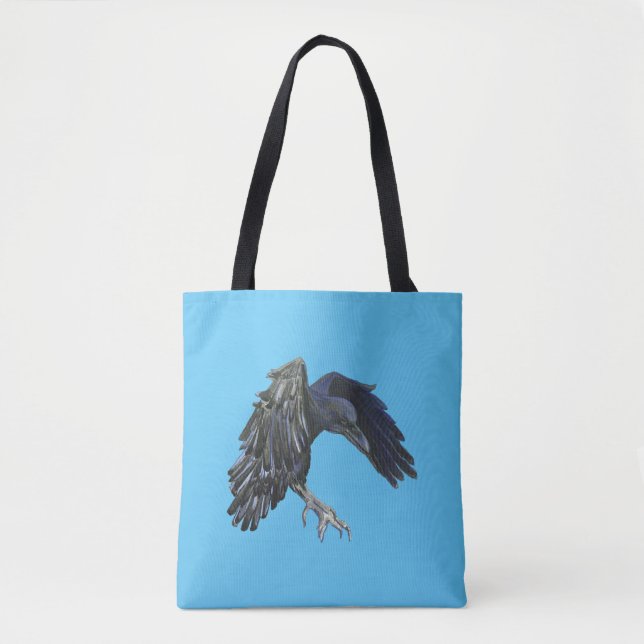 Black Crow Master of Time Illustration Tote Bag (Front)