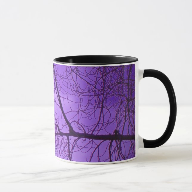 Black Crow Purple Sky Mug (Right)