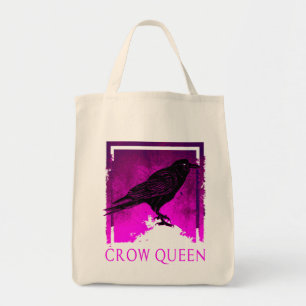 Black Crow Queen Bird Watching Gift Idea Tote Bag