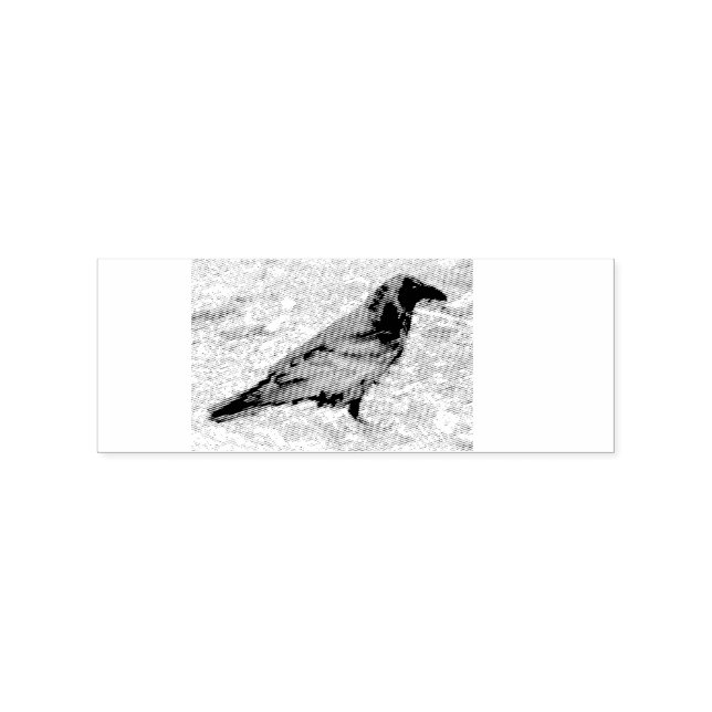 Black crow Thunder_Cove Rubber Stamp (Imprint)