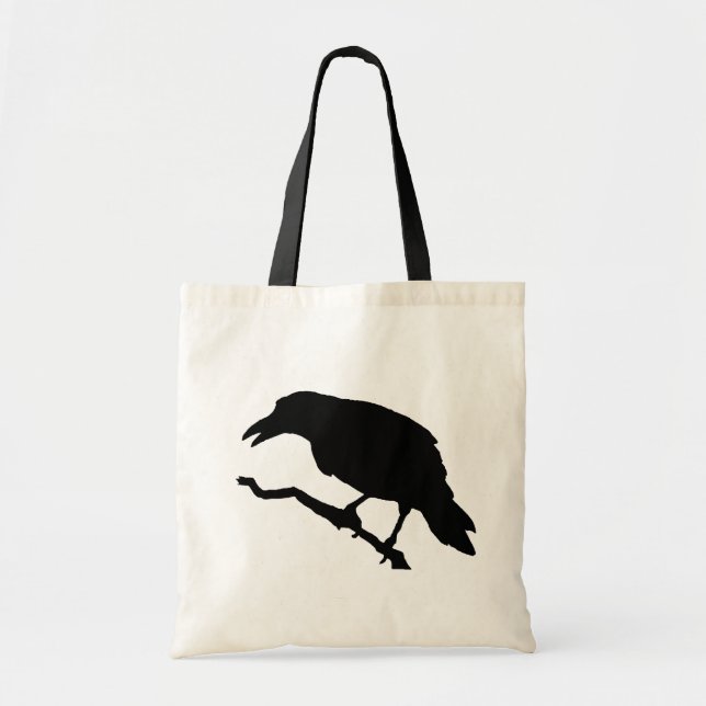 Black Crow Tote Bag (Front)