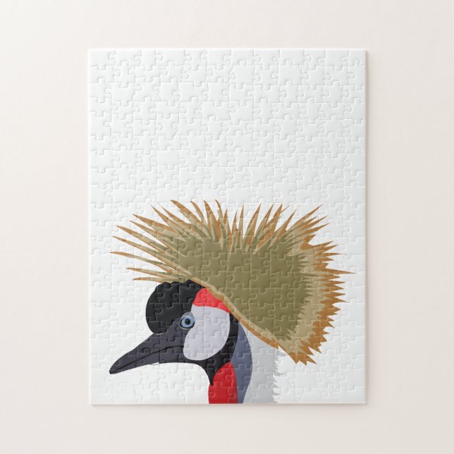 Black Crowned Crane Bird  Jigsaw Puzzle (Vertical)